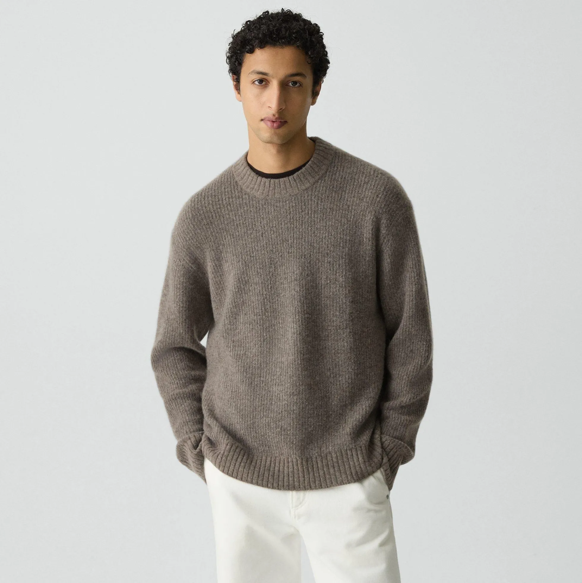 Relaxed Crewneck Sweater in Astor Wool
