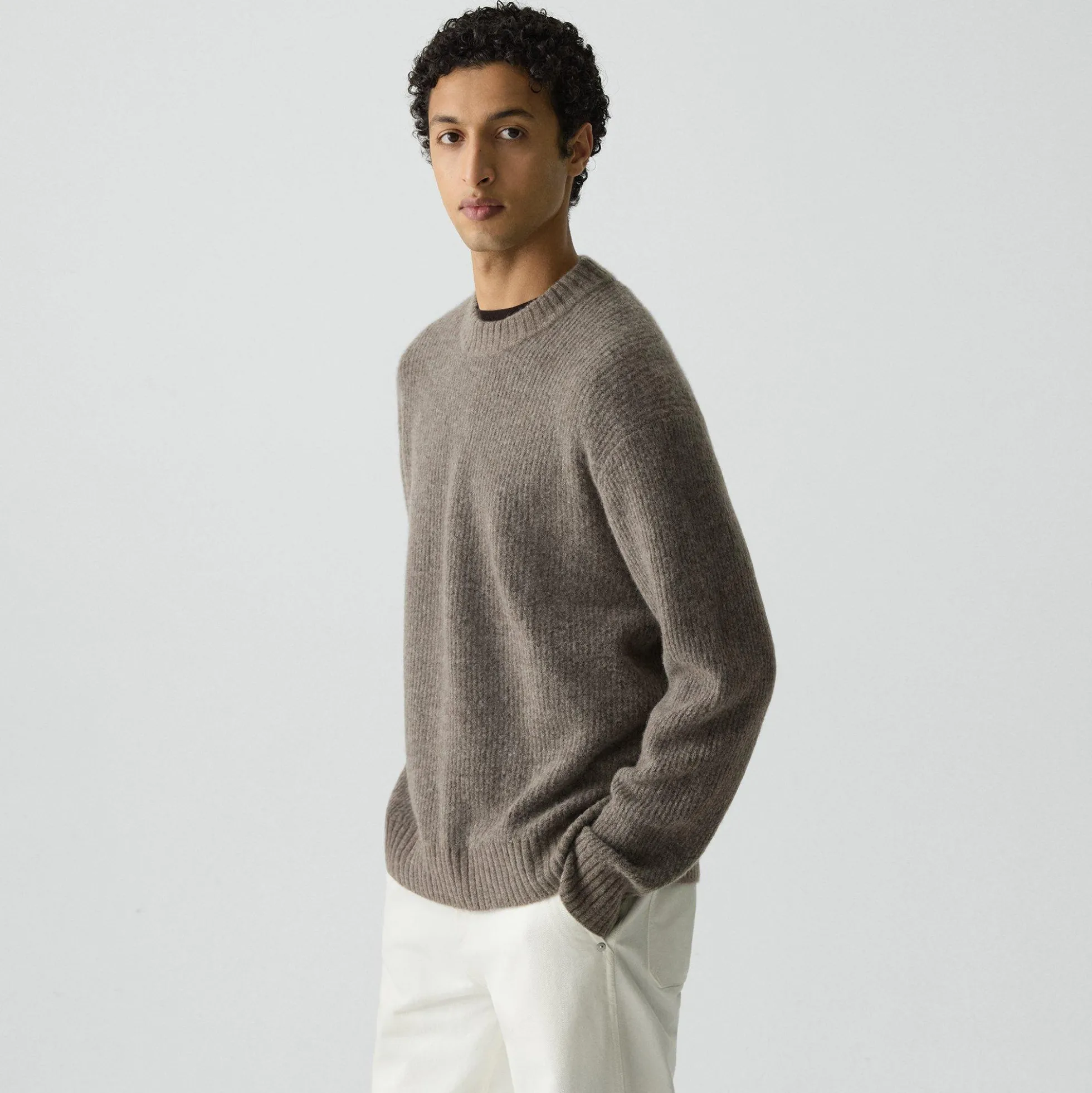 Relaxed Crewneck Sweater in Astor Wool
