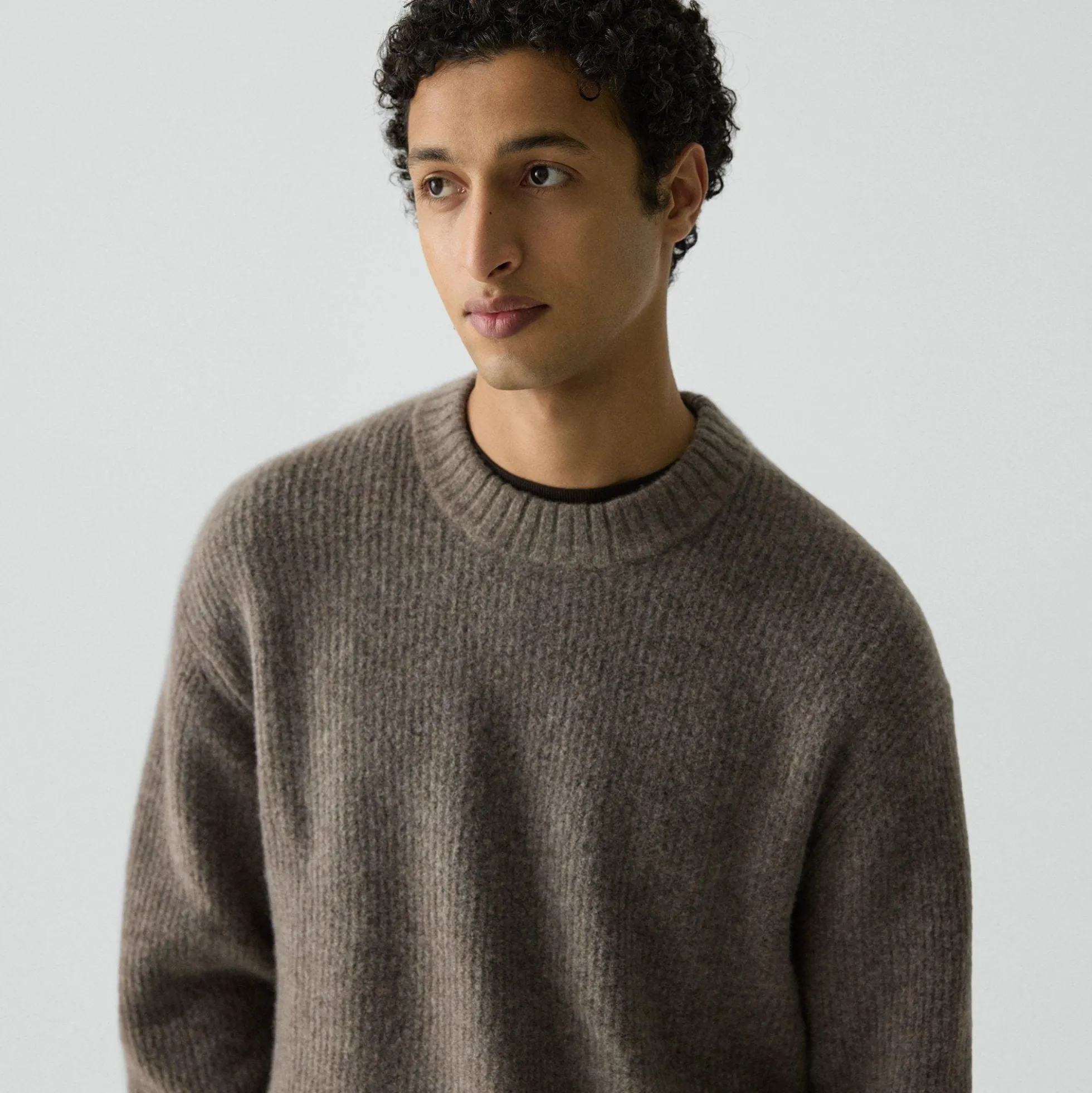 Relaxed Crewneck Sweater in Astor Wool
