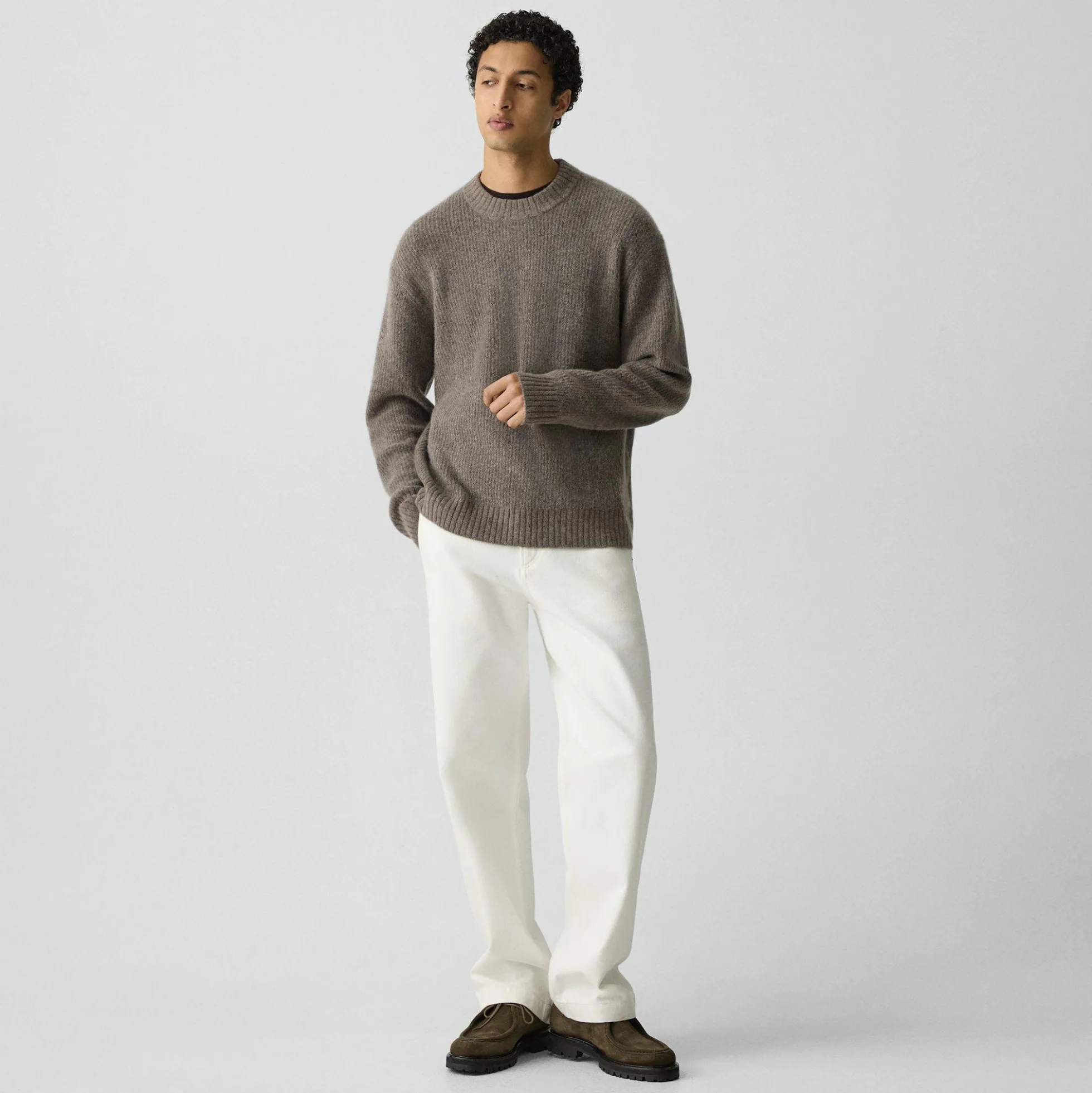 Relaxed Crewneck Sweater in Astor Wool