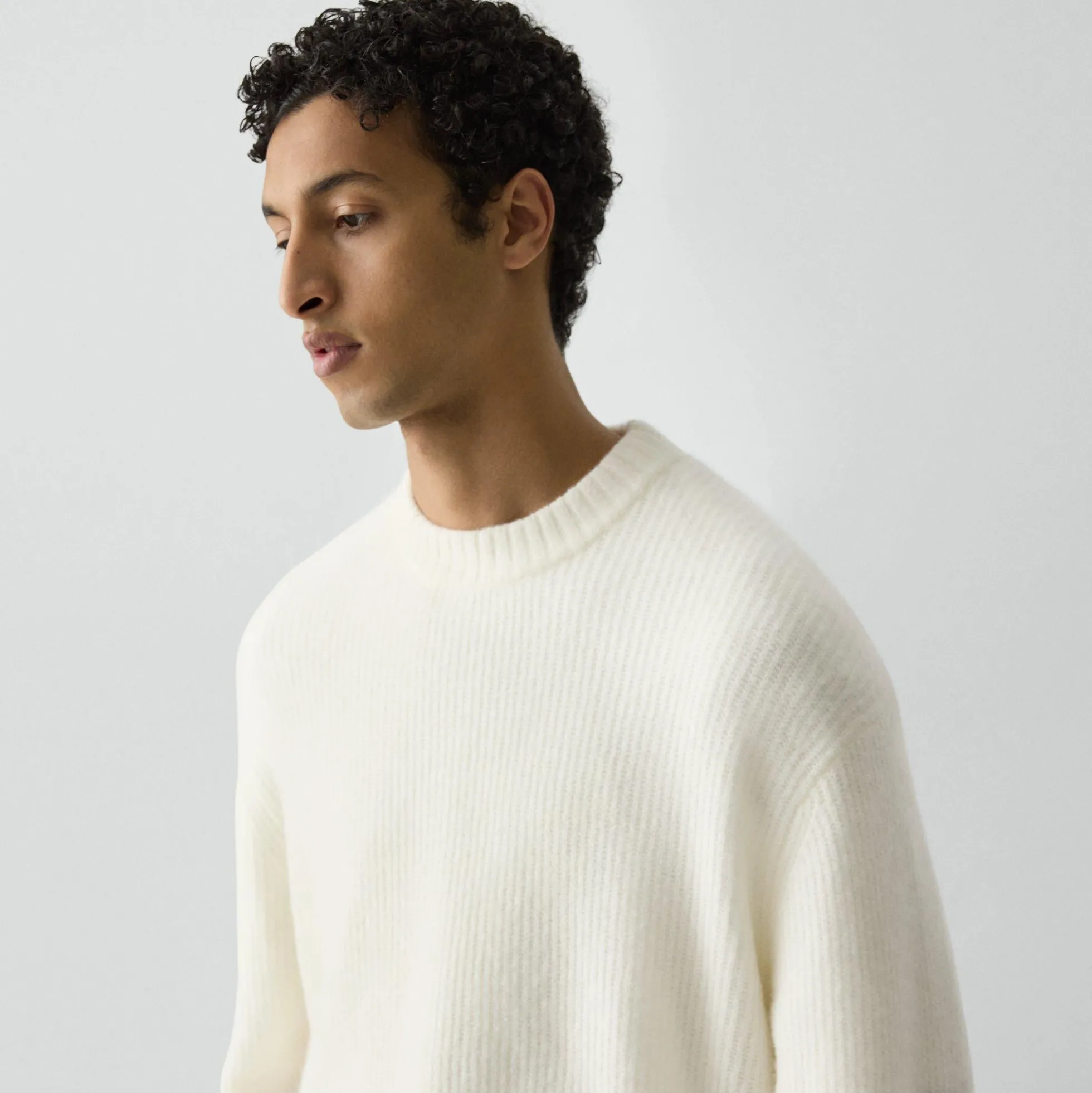 Relaxed Crewneck Sweater in Astor Wool