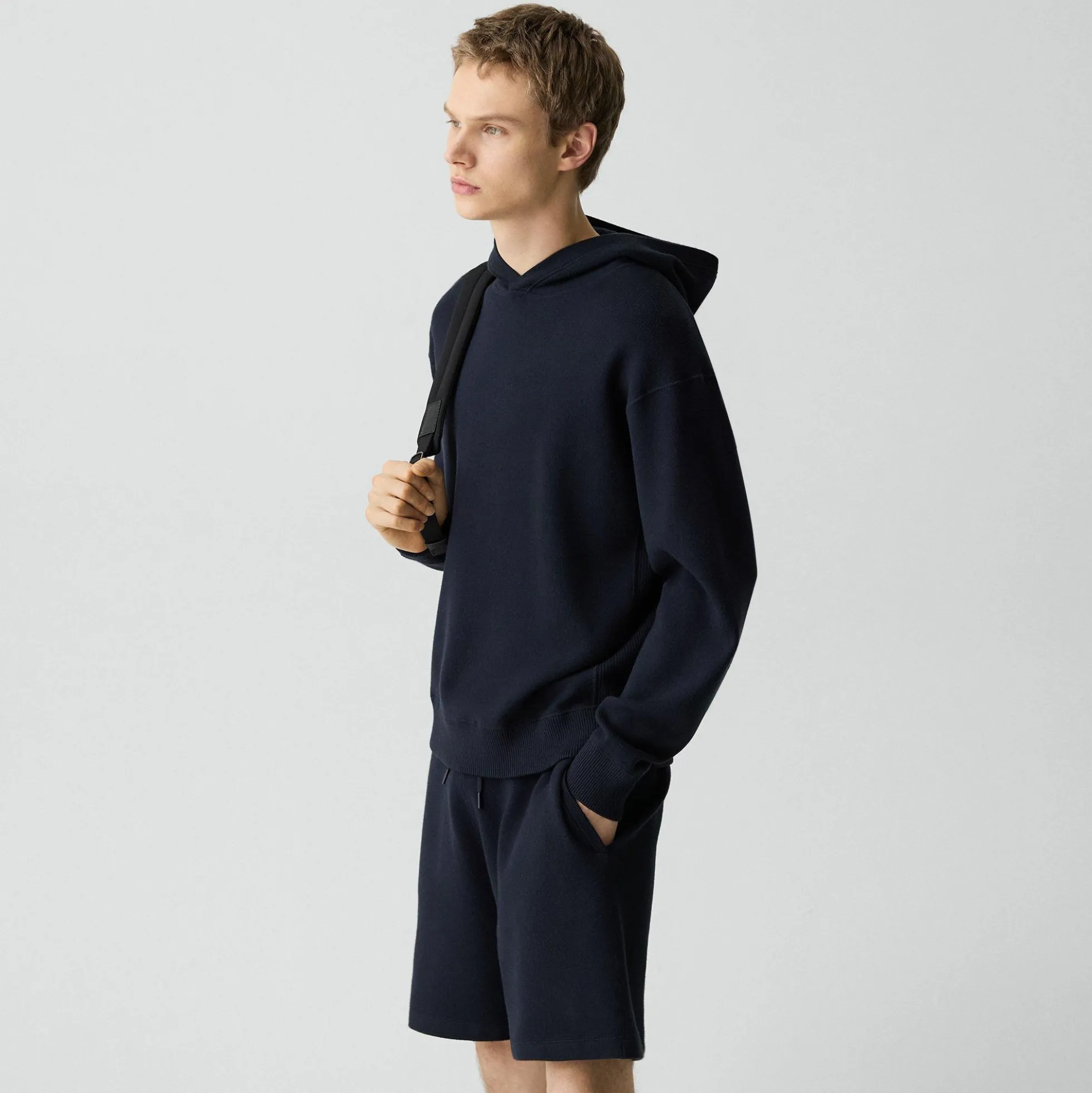 Relaxed Hoodie in Light Bilen