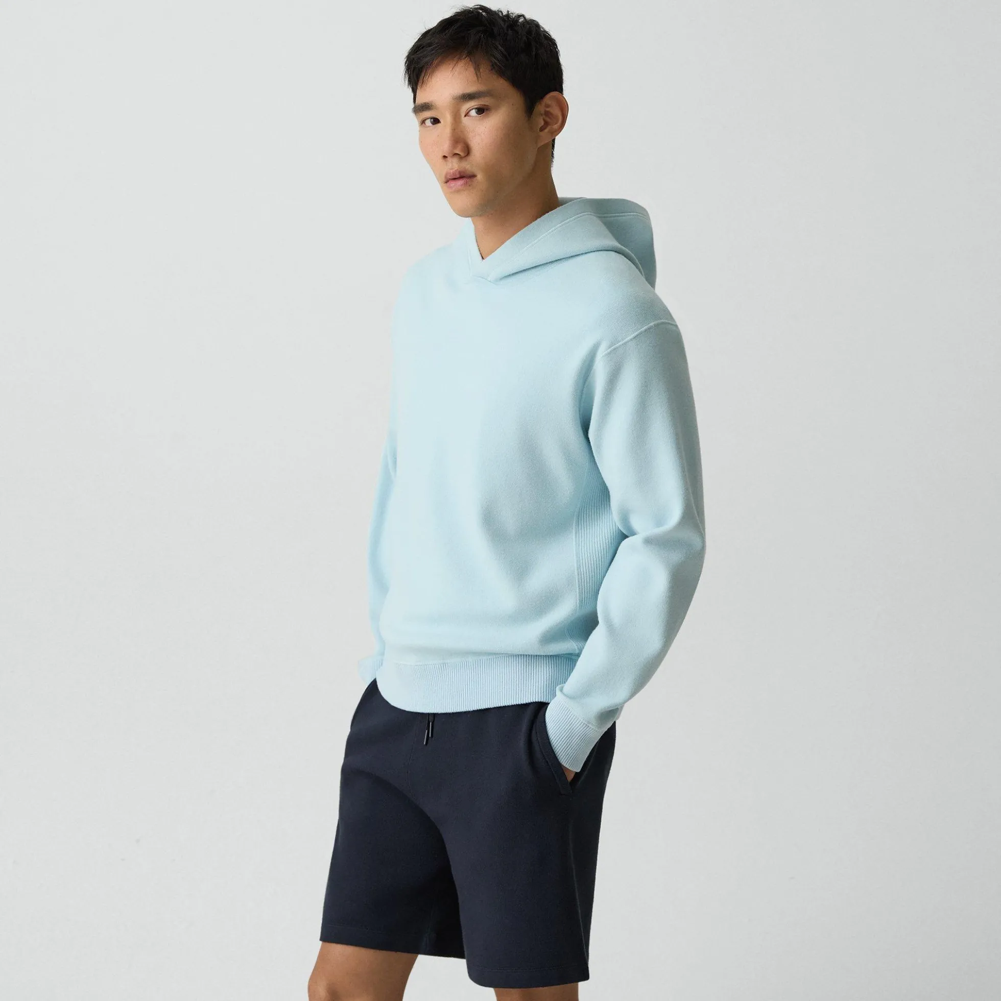 Relaxed Hoodie in Light Bilen