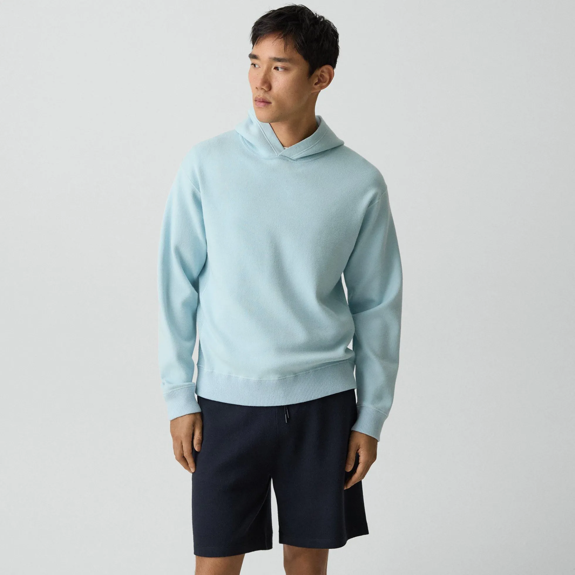 Relaxed Hoodie in Light Bilen