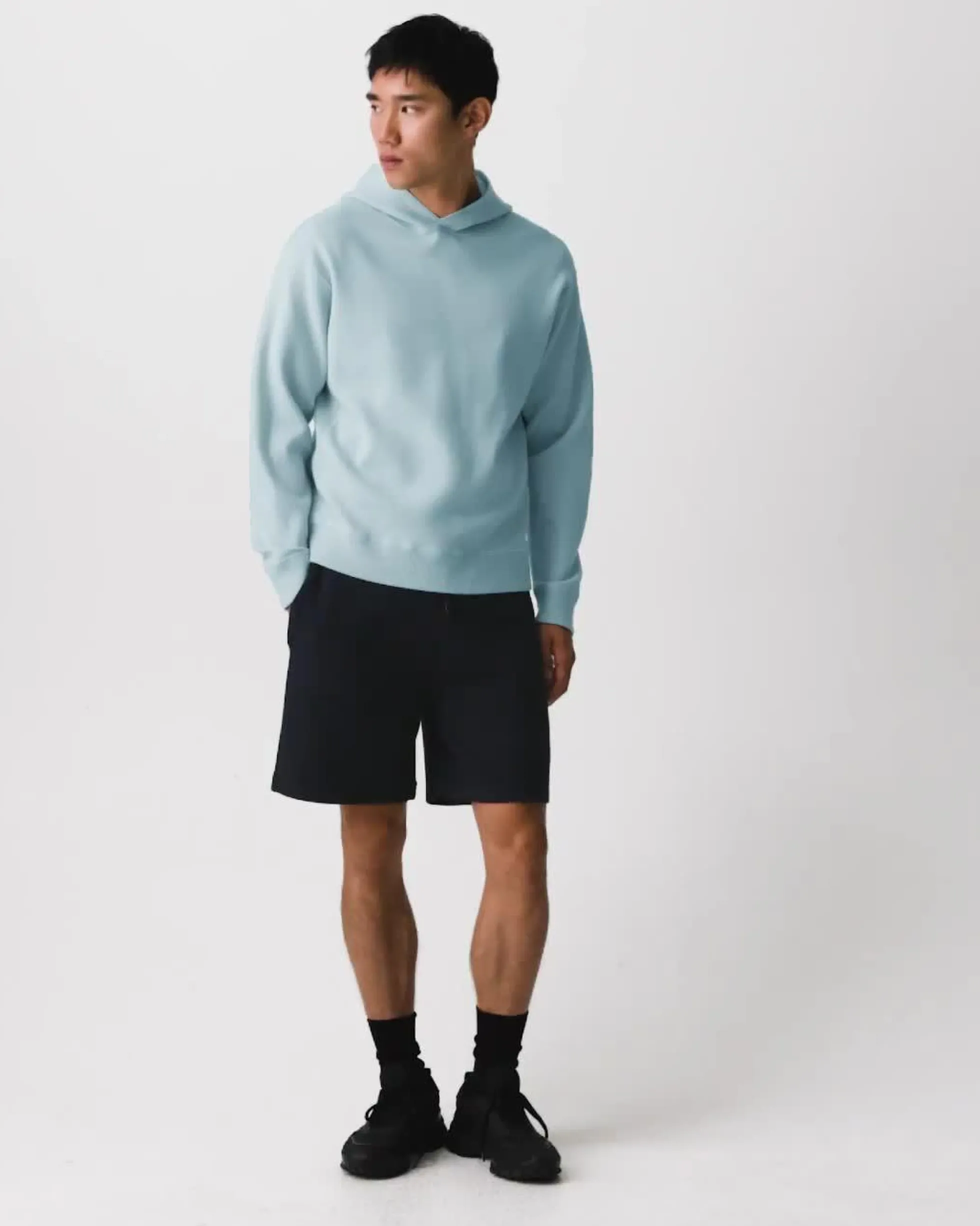 Relaxed Hoodie in Light Bilen