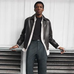 Relaxed Pleat Pant in Cashmere-Blend Flannel