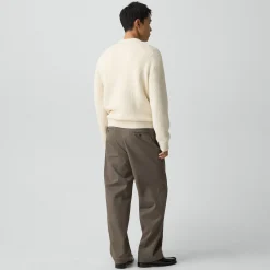 Relaxed Pleat Pant in Moonsoft Cotton