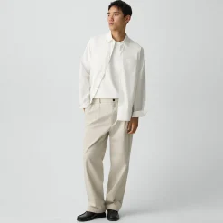 Relaxed Pleat Pant in Moonsoft Cotton