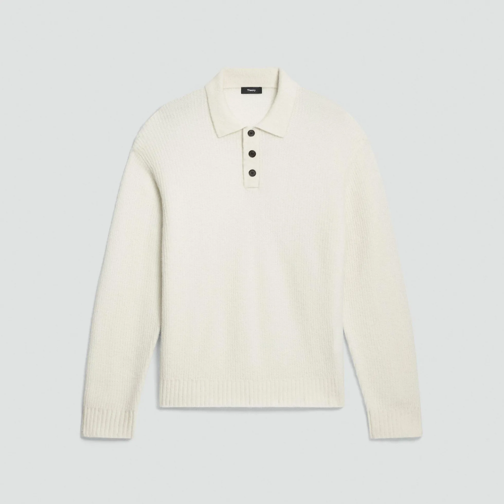 Relaxed Polo Sweater in Astor Wool