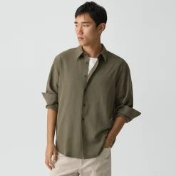 Relaxed Shirt in Leaf Twill