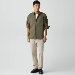 Relaxed Shirt in Leaf Twill