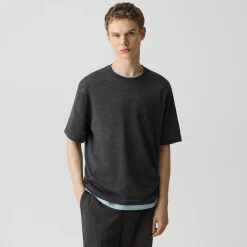 Relaxed Sweater Tee in Regal Wool