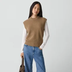 Relaxed Vest in Recycled Cashmere