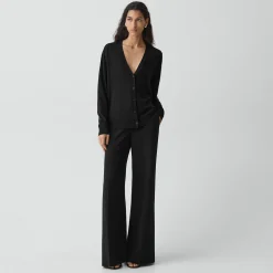Relaxed V-Neck Cardigan in Regal Wool
