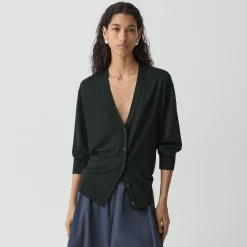 Relaxed V-Neck Cardigan in Regal Wool