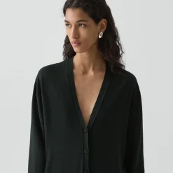 Relaxed V-Neck Cardigan in Regal Wool