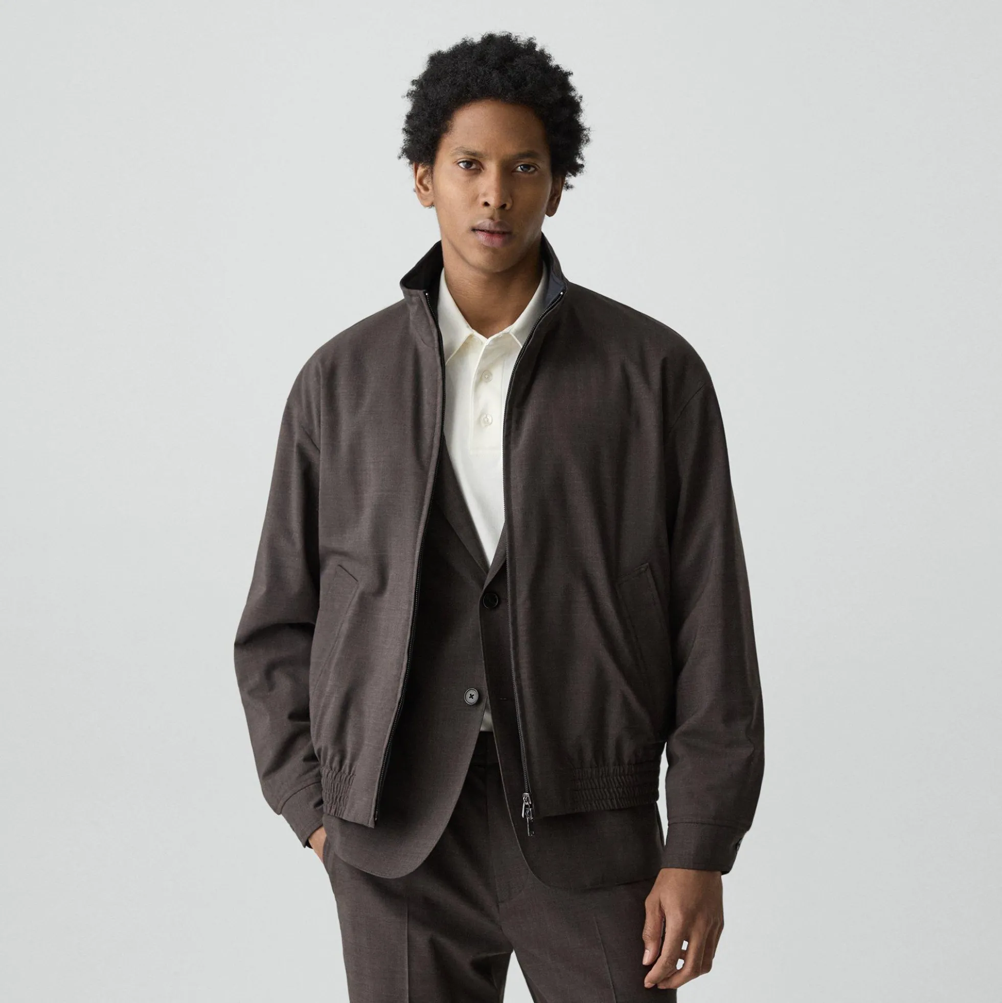 Reversible Jacket in Motion Wool