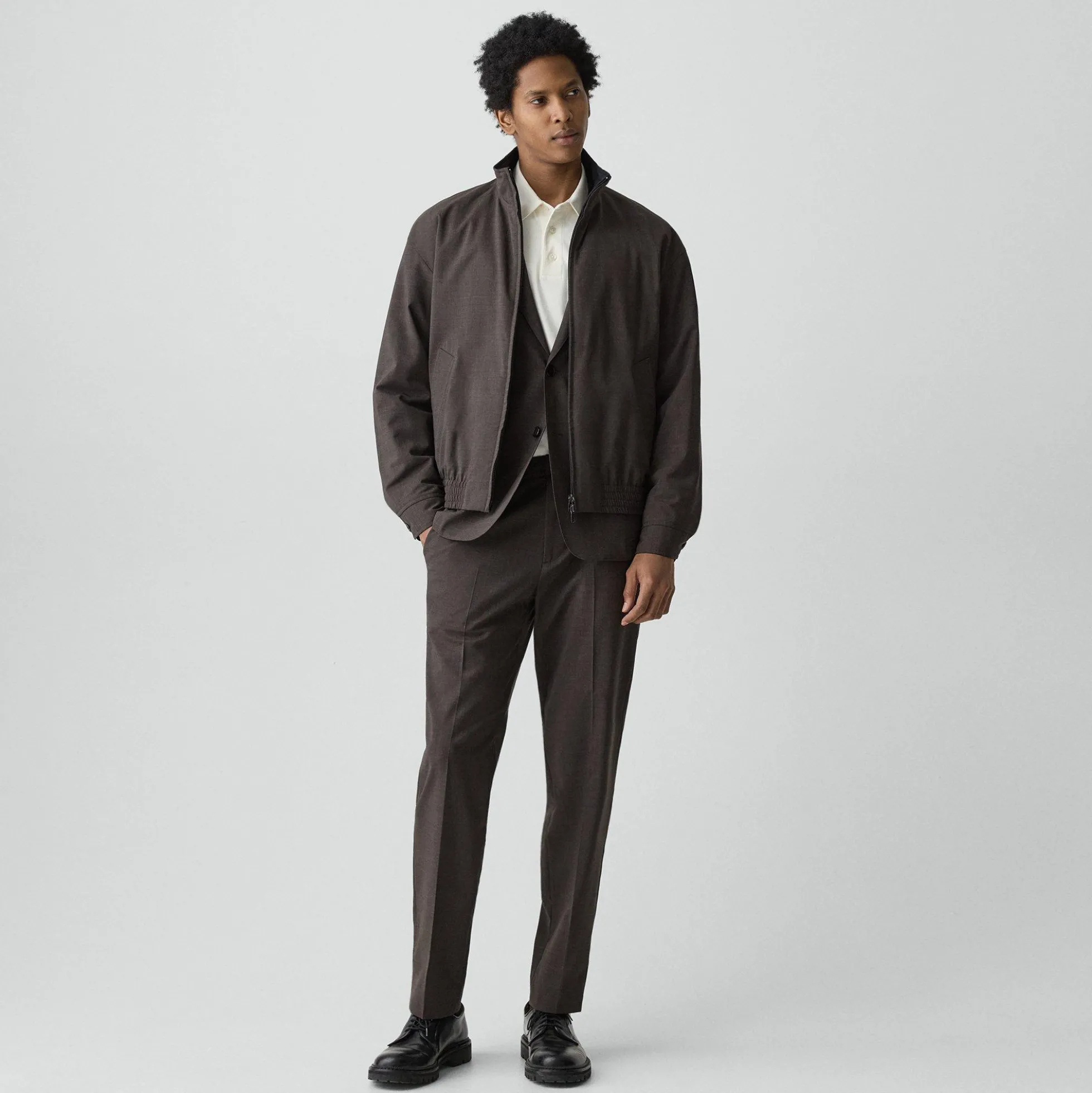 Reversible Jacket in Motion Wool