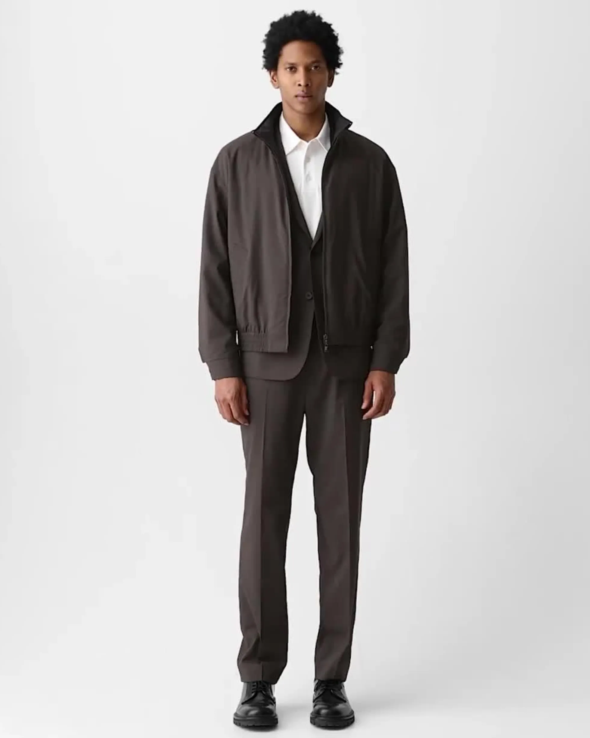 Reversible Jacket in Motion Wool