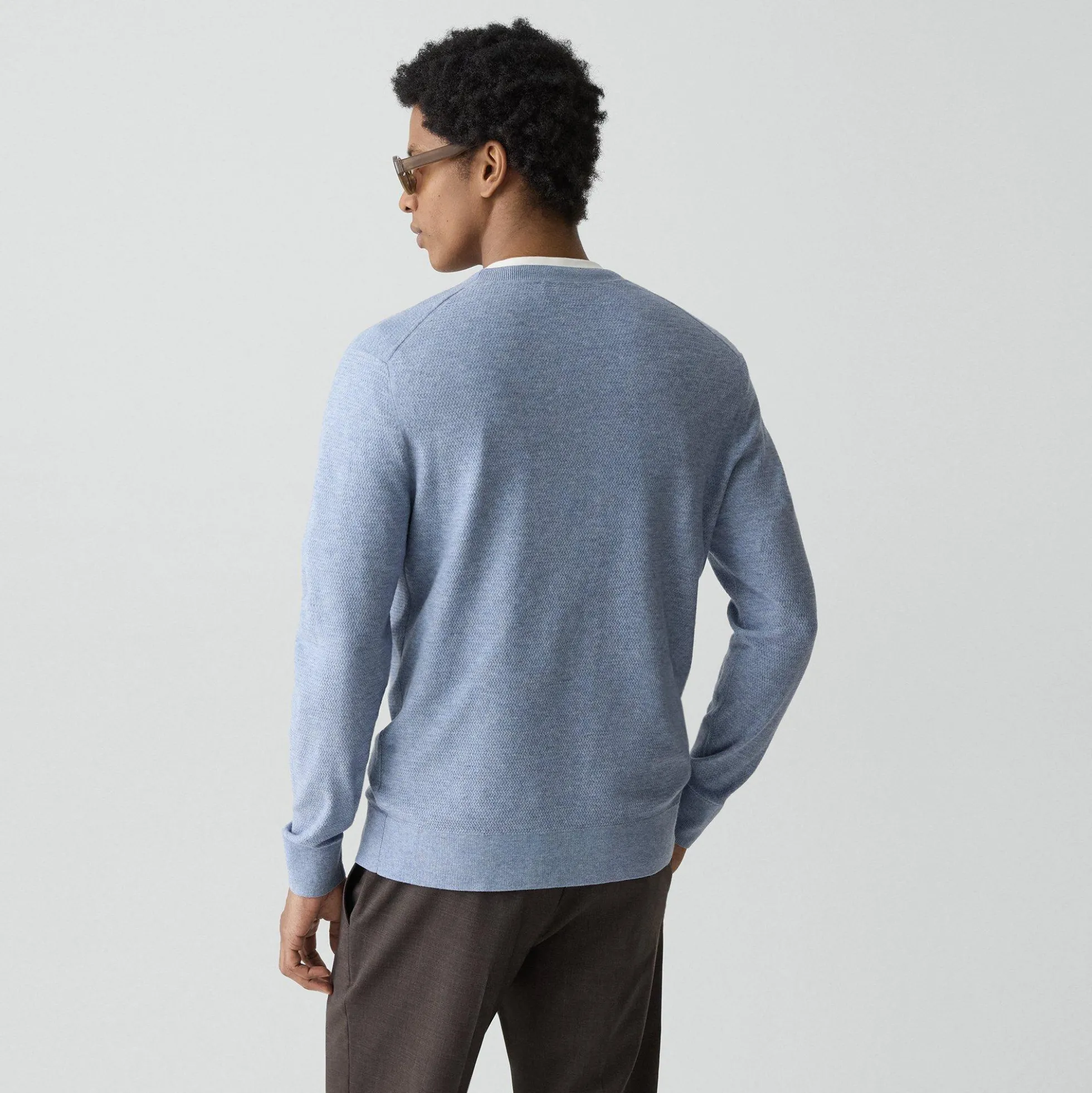 Riland Crewneck Sweater in Light Bilen