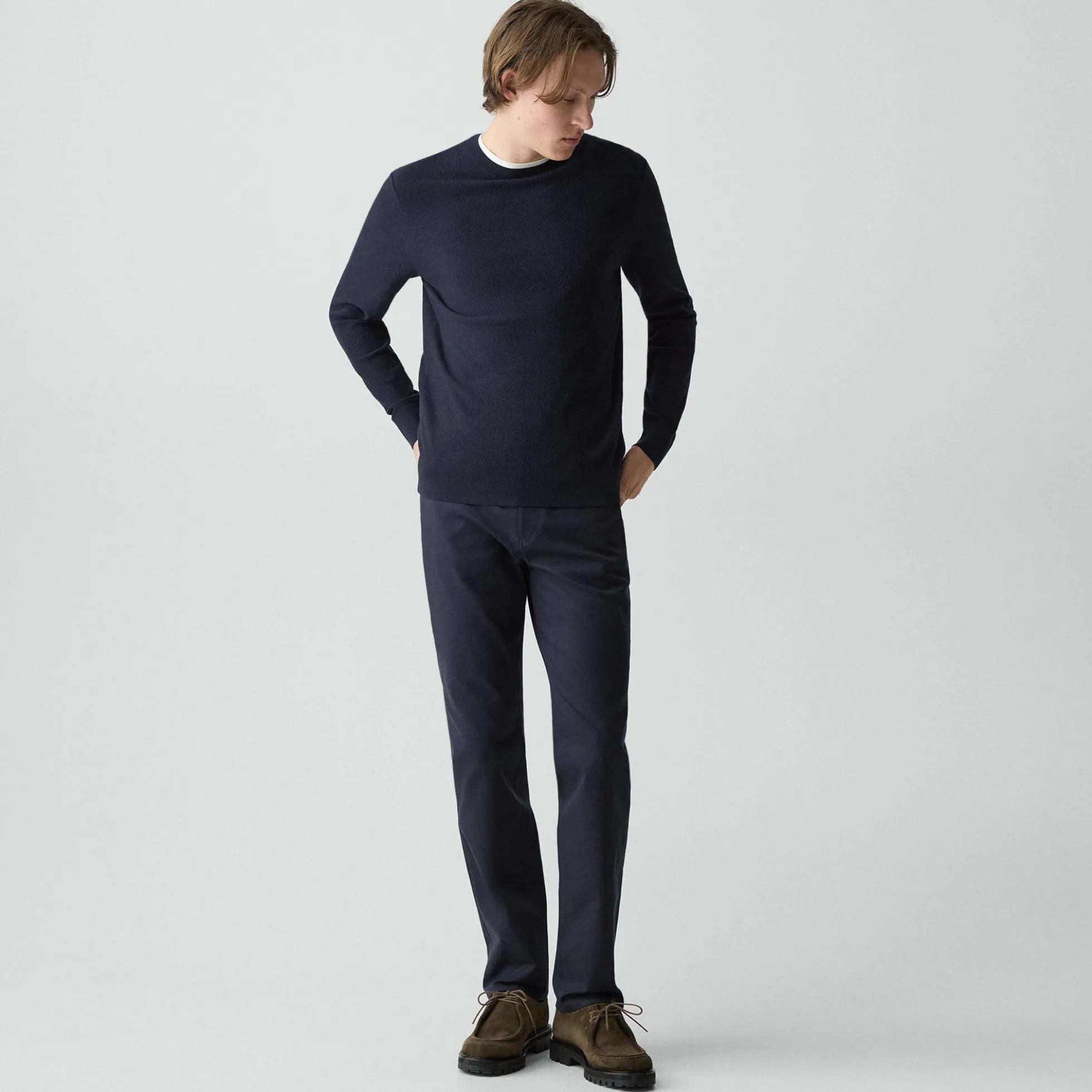 Riland Crewneck Sweater in Light Bilen