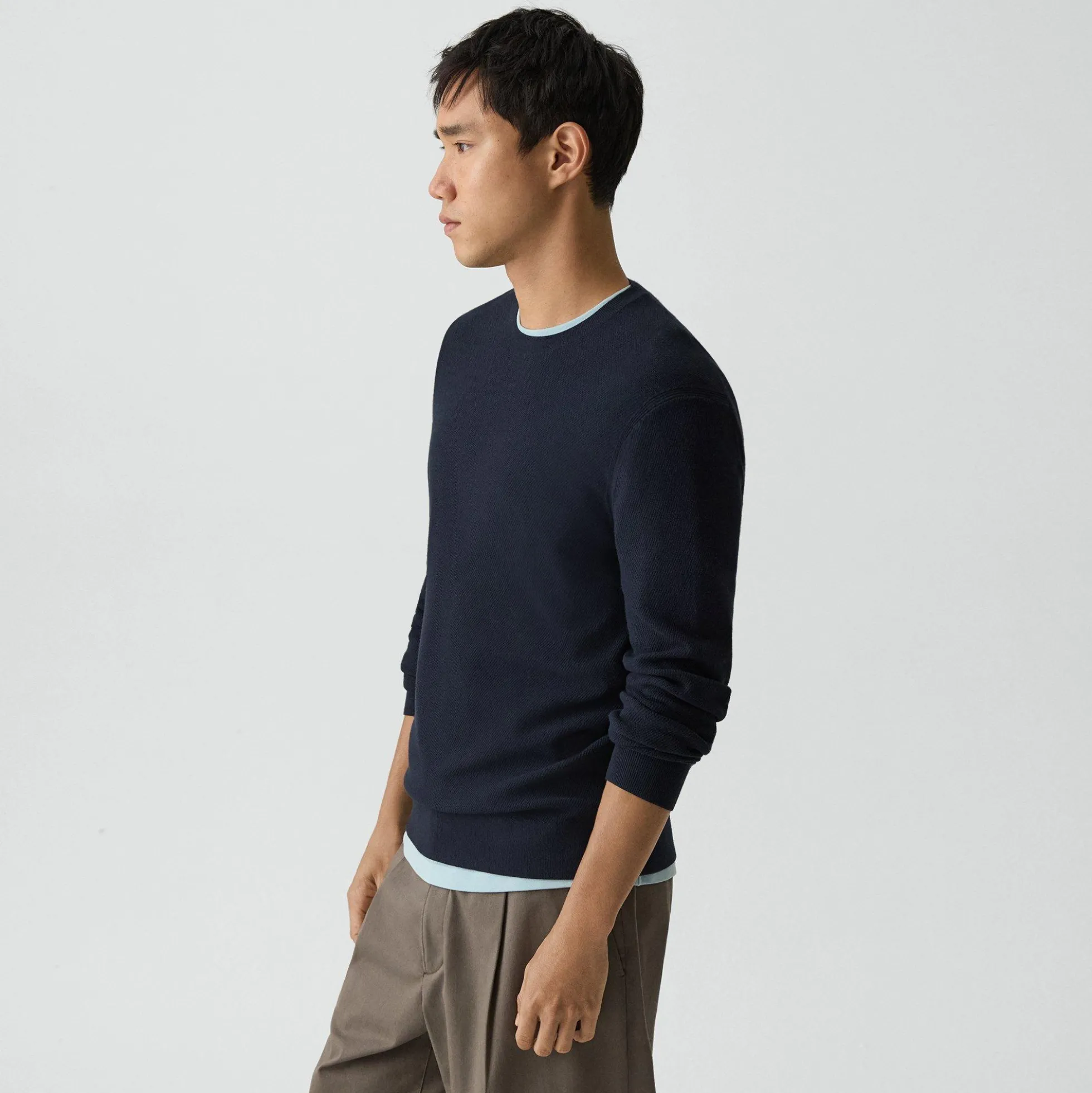 Riland Crewneck Sweater in Light Bilen