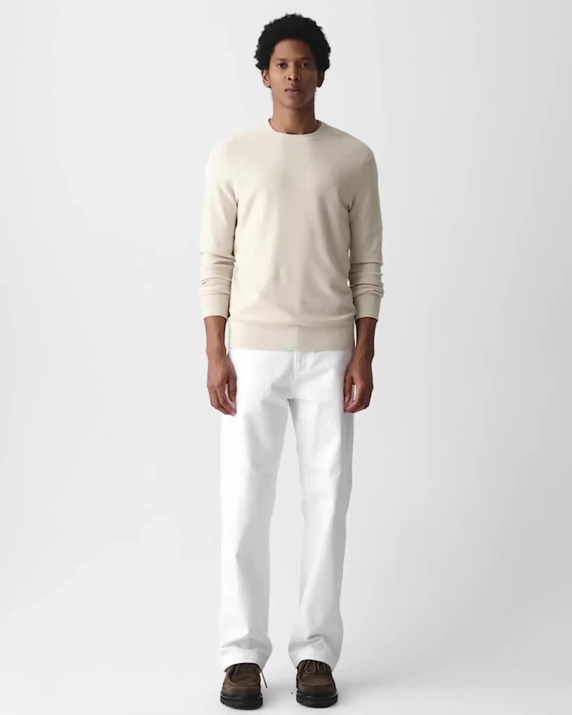 Riland Crewneck Sweater in Light Bilen