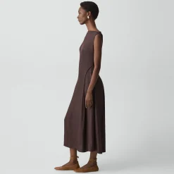 Ruched Ballet Flat in Smooth Leather