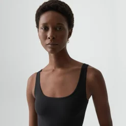 Scoop Neck Tank Top in Stretch Nylon