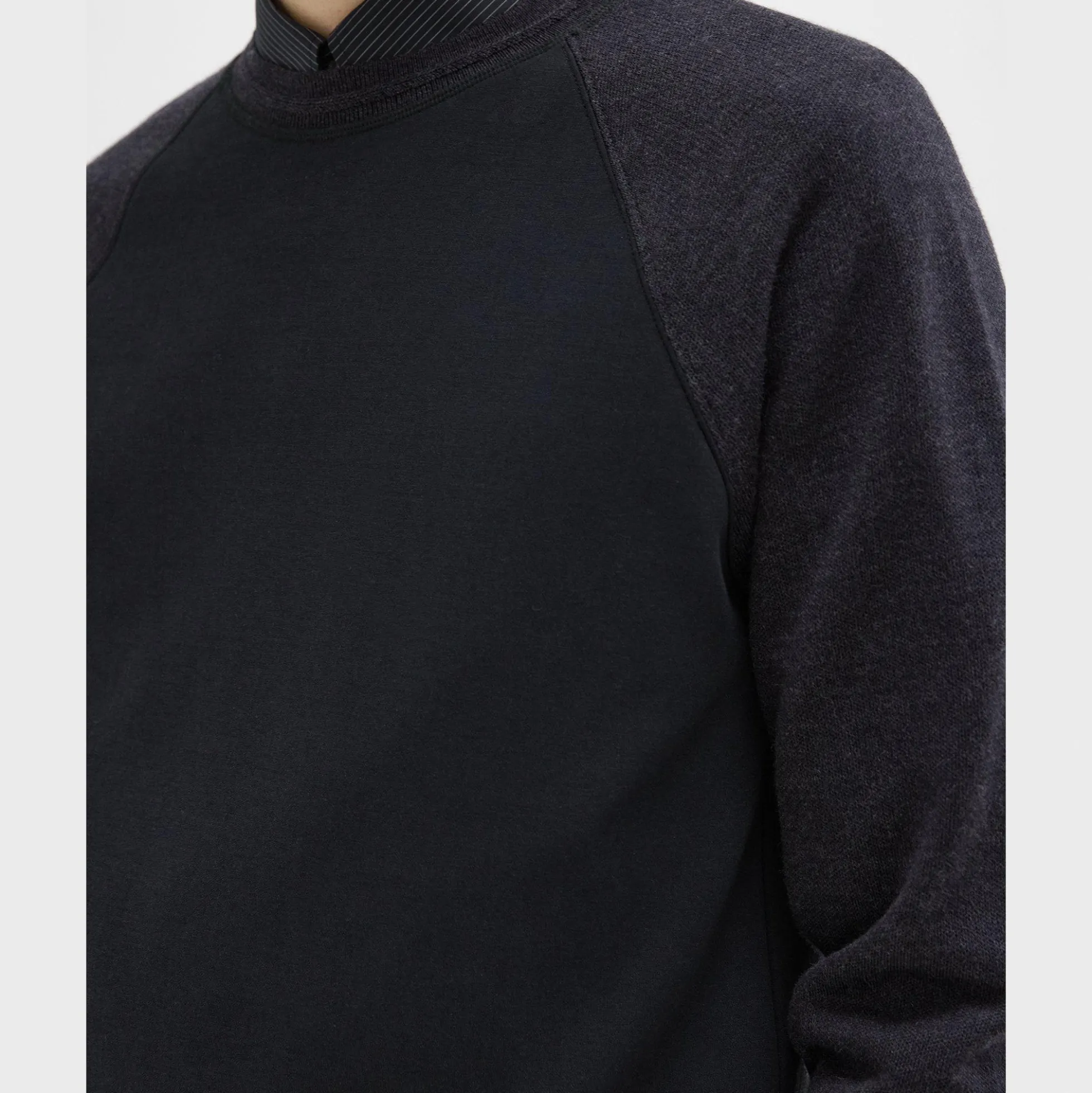 Scuba-Wool Combo Sweatshirt