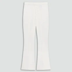 Seamed Kick Pant in Stretch Cotton-Blend