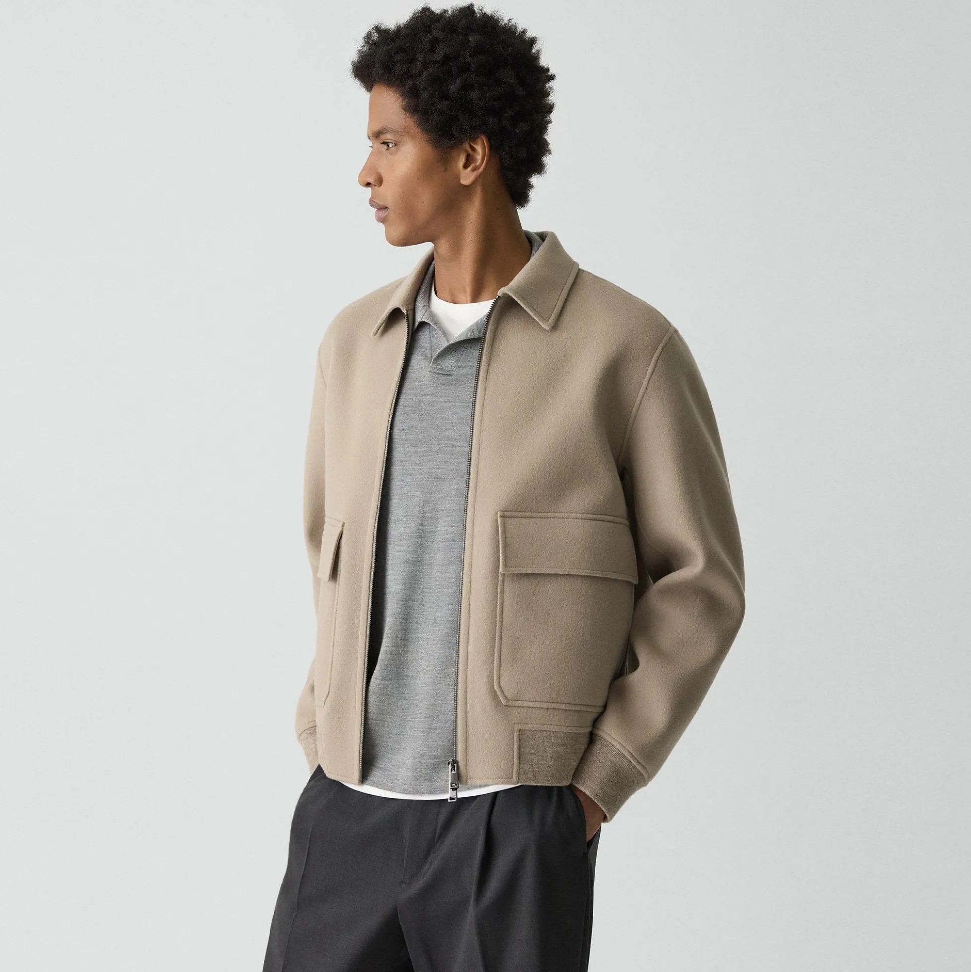 Sean Jacket in Double-Face Wool-Cashmere
