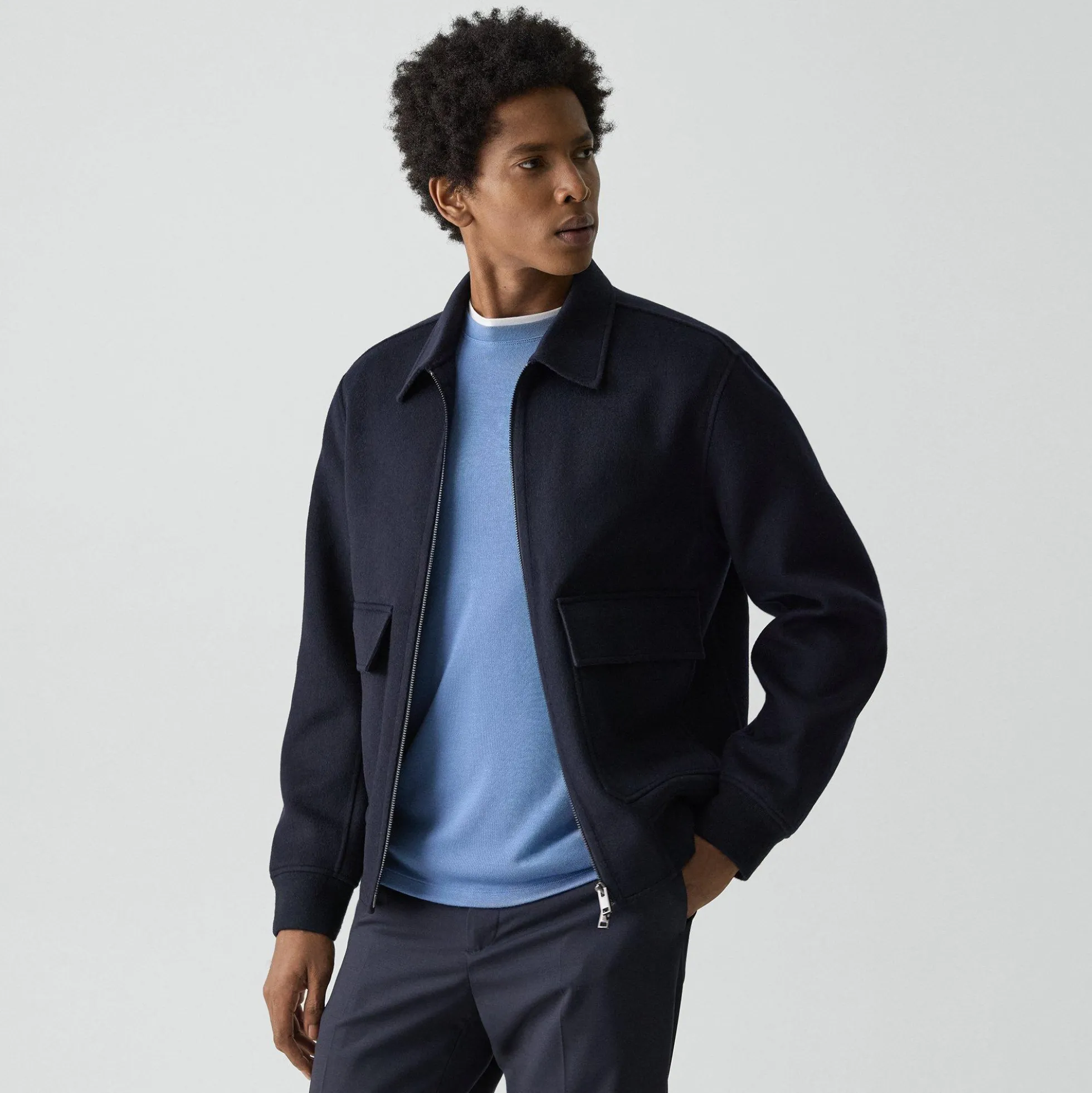 Sean Jacket in Double-Face Wool-Cashmere