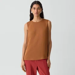 Shell Top in Silk Georgette