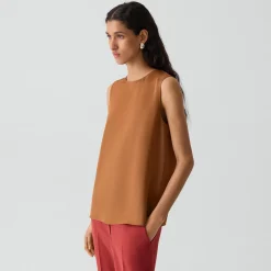 Shell Top in Silk Georgette