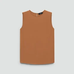 Shell Top in Silk Georgette