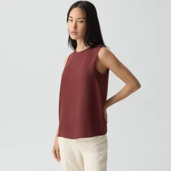 Shell Top in Silk Georgette