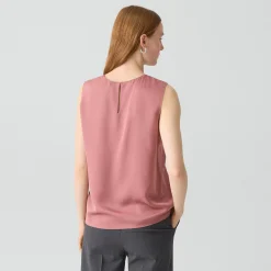 Shell Top in Silk Georgette