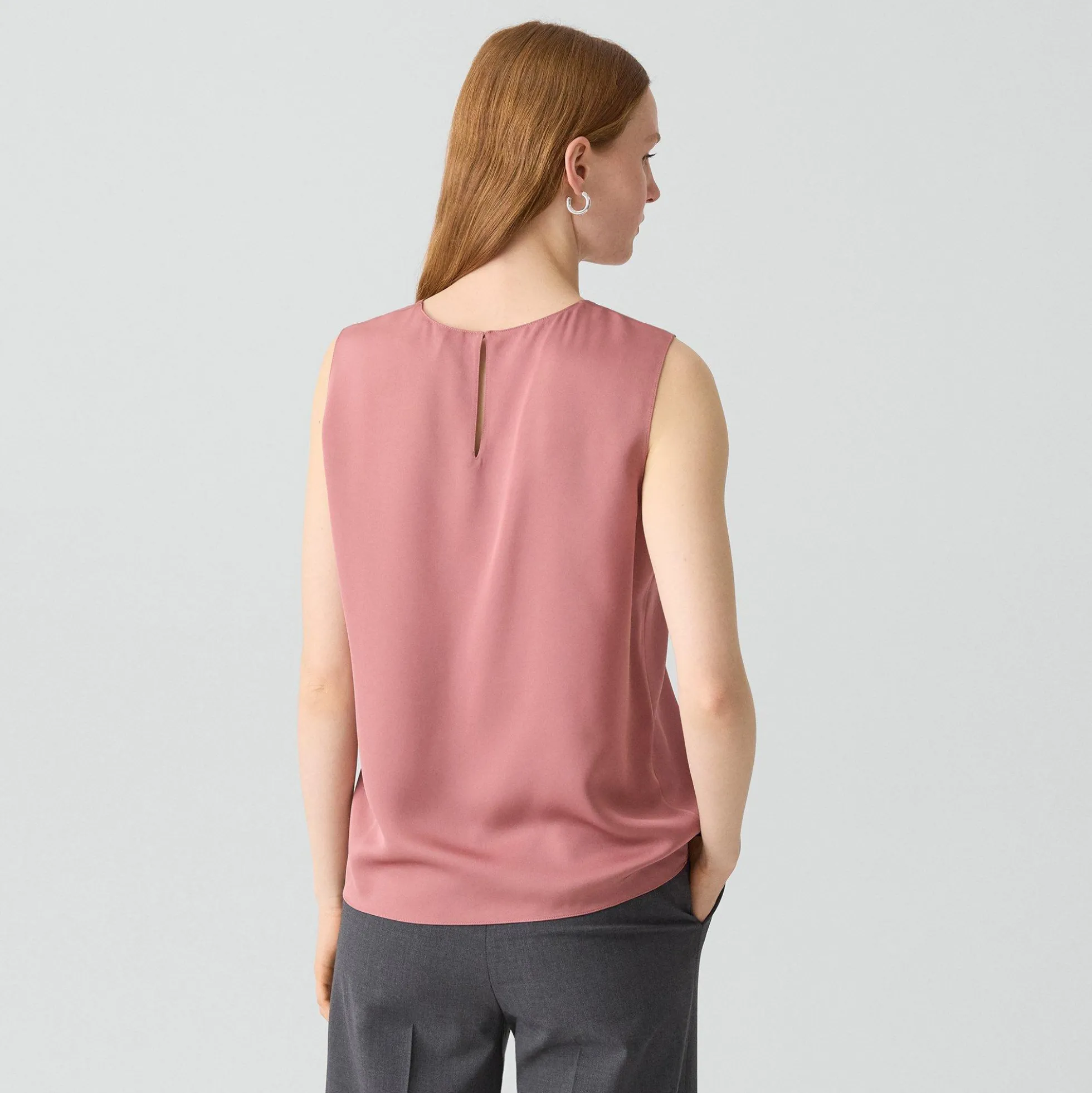 Shell Top in Silk Georgette