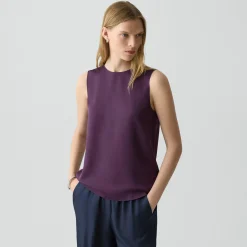 Shell Top in Silk Georgette