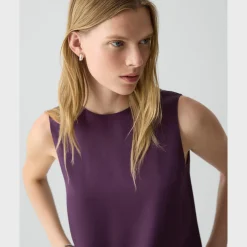 Shell Top in Silk Georgette