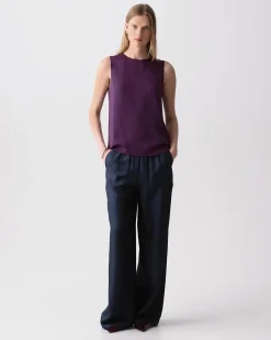 Shell Top in Silk Georgette