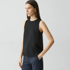Shell Top in Silk Georgette