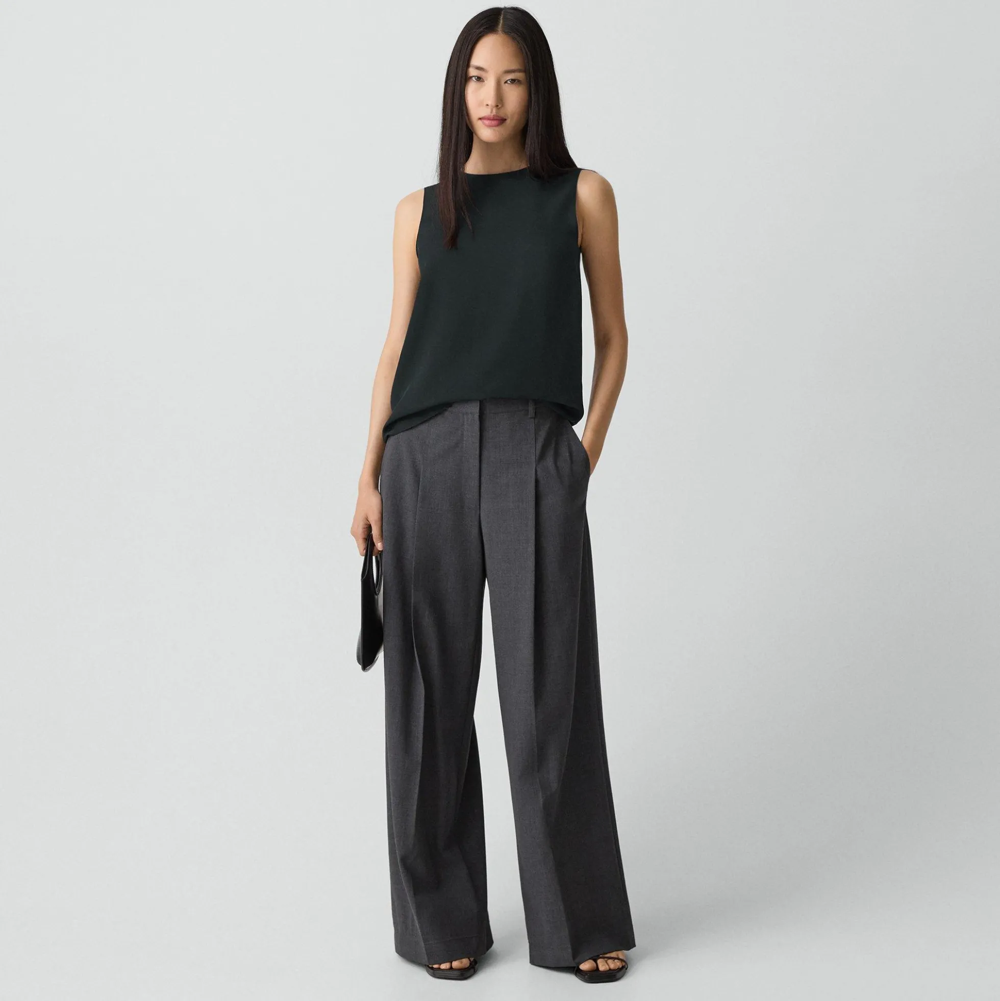 Shell Top in Silk Georgette