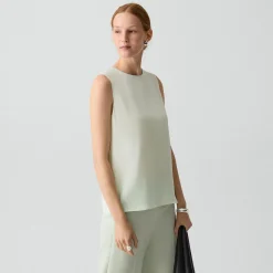 Shell Top in Silk Georgette