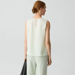 Shell Top in Silk Georgette