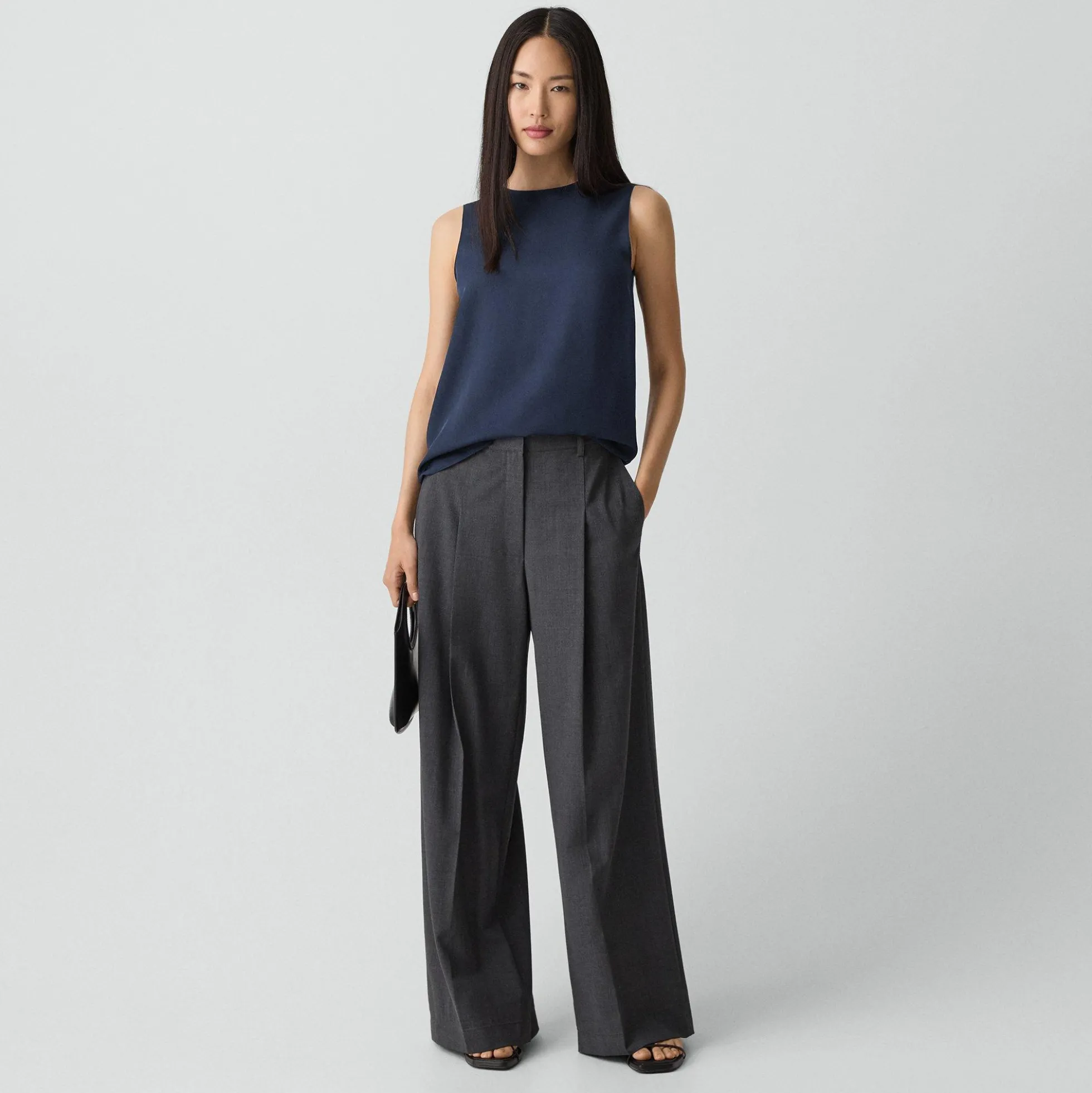 Shell Top in Silk Georgette