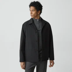 Shirt Collar Jacket in Foundation Twill