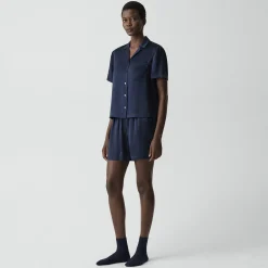 Short Pajama Set in Lounge Silk