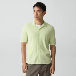 Short-Sleeve Button-Up Shirt in Light Bilen
